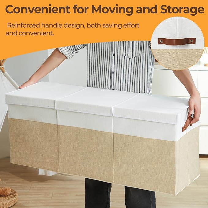 Extra Large Toy Box,150L Foldable Sturdy Toy Storage with Lid,40"x14"x16" Kids Storage Organizer, Toy Chest for Boys&Girls,fo