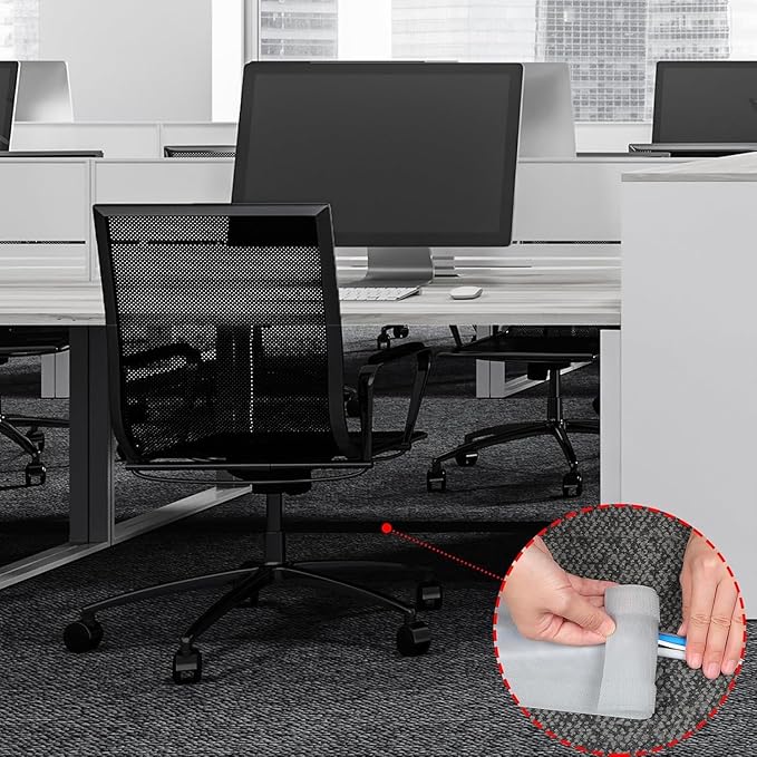 WILLBOND Carpet Cord Cover Cable Protector Floor Cover Cable Protector Management Only for Commercial Office Carpet(98.43 ft,Grey)