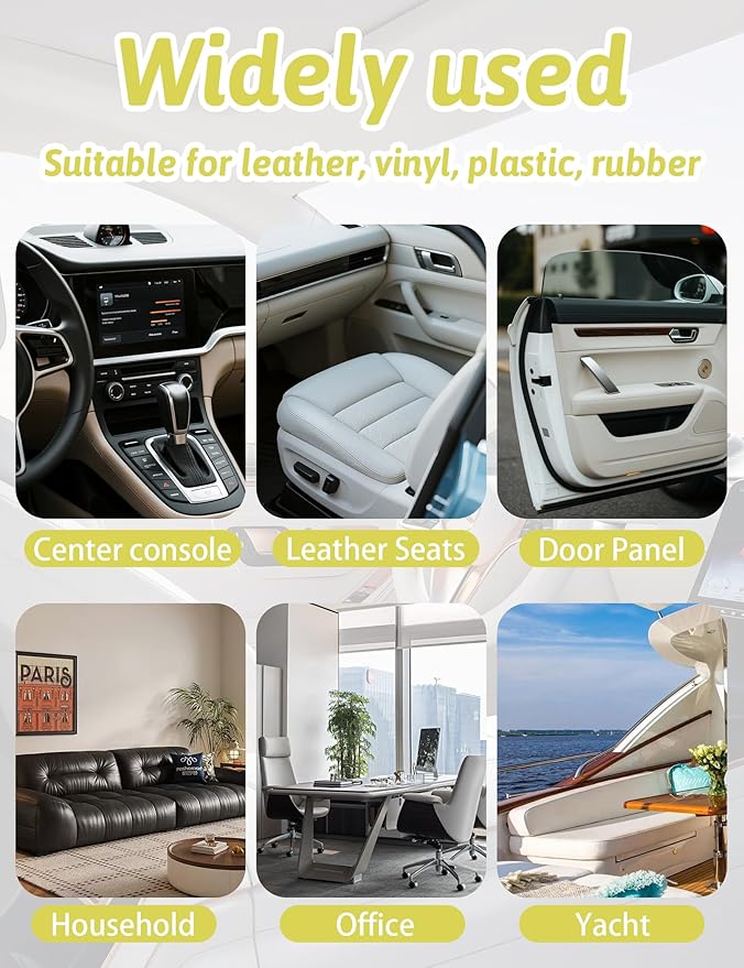 Kingvo Car Interior Cleaner, Interior Cleaner Carpet Dashboard Vinyl Sofa Leather Shiny Car Stuff Detailing Kit Cleaning Supp