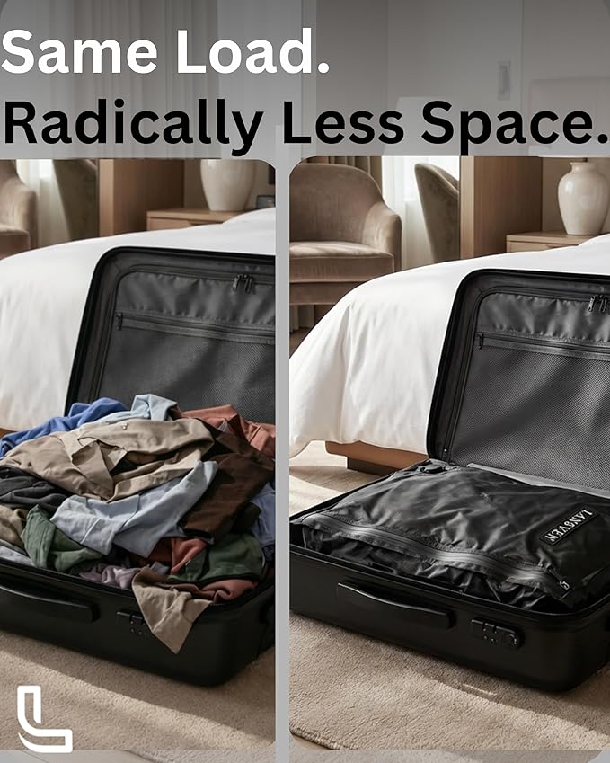 Vacuum Packing Bags for Travel – cordless travel vacuum bag set, Save 60% Space, Maximize Storage, Vacuum Packing Cubes, TSA 