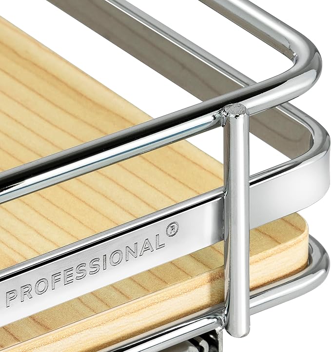 LYNK PROFESSIONAL® Élite™ Pull Out Spice Organization for Cabinets - 4-3/8 inch Wide – Spice Rack for Inside Cabinets – Wood/