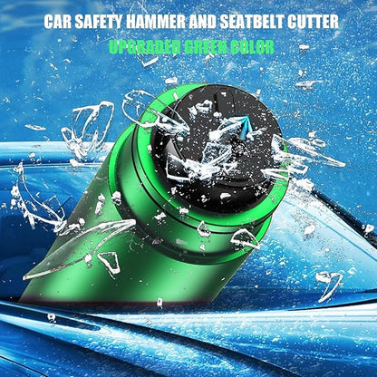 4Pcs Life Hammer Car Escape Tool and Seatbelt Cutter, Seat Belt Cutter and Glass Breaker, for Land and Underwater (4Pcs Black