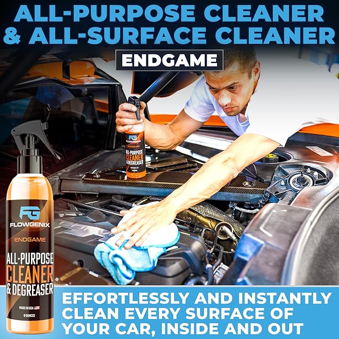 Grand Slam 4-Pack Includes Waterless Car Wash Spray + Instant Car Scratch Remover Repair + Streak Free Window and Glass Clean