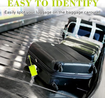 100 Pack Luggage Tags for Suitcases, Airplane Travel Essentials for Flying, International Travel Must Haves, and Luggage Acce