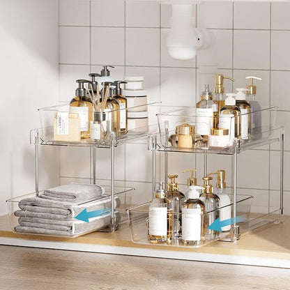 Vtopmart 4 Pack Drawers and 4 Pack Under Sink Organizer