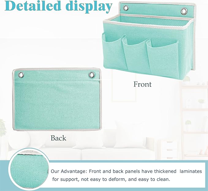 Wall Hanging Organizer Bag/Hanging Baskets with Large Mesh Compartment & 3 Pockets，Over the Door Organizer Space Saving Stora