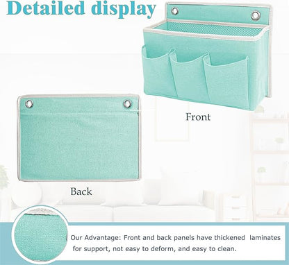 Wall Hanging Organizer Bag/Hanging Baskets with Large Mesh Compartment & 3 Pockets，Over the Door Organizer Space Saving Stora