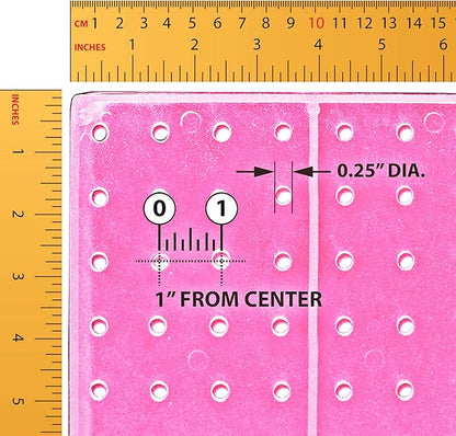 Azar Displays 900988-PNK 125-PIECE PEGBOARD ORGANIZER KIT (2-24""X 24"")", Pink