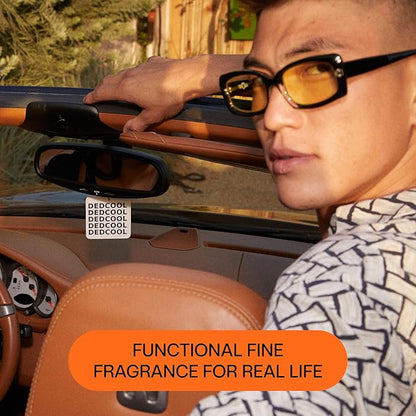 DedCool Air Freshener | Fragrance 03 | Hanging Odor Eliminator for Cars, Closets & Drawers | Juniper Berries, Pomelo & Saffro