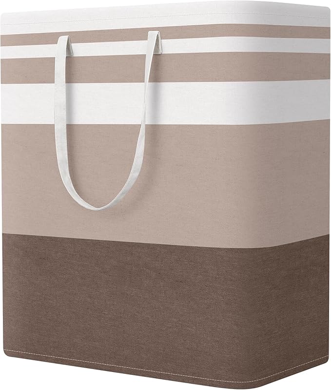 StorageRight Large Collapsible Laundry Basket Hamper with Easy Carry Handles，Freestanding Clothes Hampers for Laundry, Bedroo