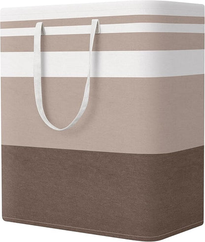 StorageRight Large Collapsible Laundry Basket Hamper with Easy Carry Handles，Freestanding Clothes Hampers for Laundry, Bedroo