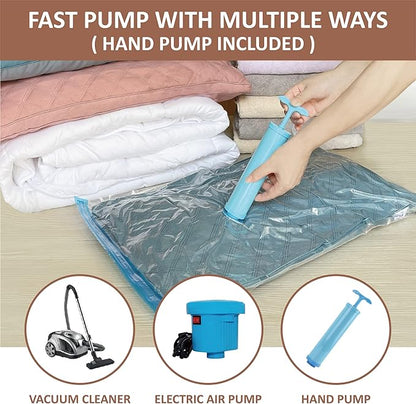 Roomimaster Vacuum Storage Bags, Vacuum Seal Space Saver Bags for Clothing, Travel Lugggage, Carry-on, Blankets, Comforters,P