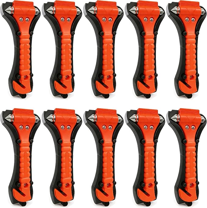 BFXM Car Window Breaker Hammer and Seat Belt Cutter 2-in-1, Emergency Escape Tool, Safety Glass Breaker, Automotive Safety Es