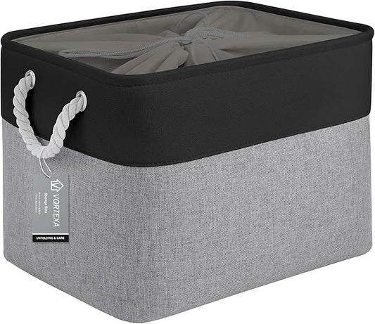 Large Storage Baskets- 16x12x12 inch Storage Bins for Shelves and Closet Organizing, Foldable Fabric Bin for Home Organizatio
