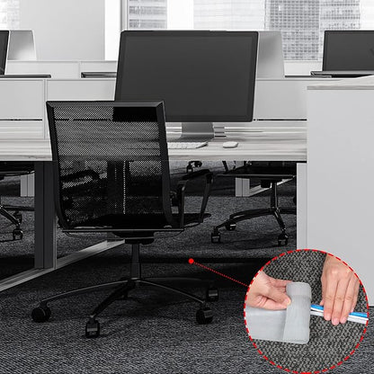 WILLBOND Carpet Cord Cover Cable Protector Floor Cover Cable Protector Management Only for Commercial Office Carpet(19.69 ft,Grey)