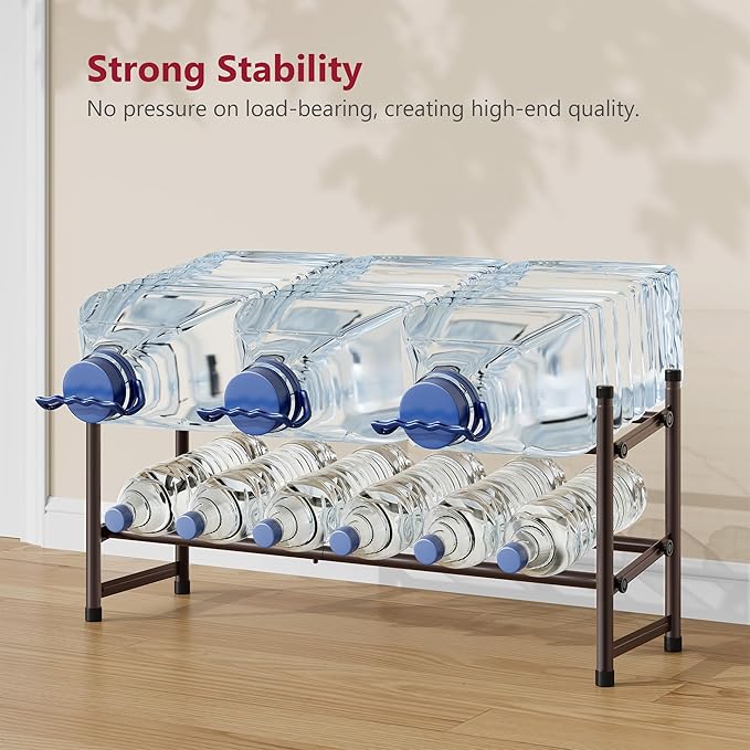 Tajsoon 2 Tier Expandable Shoe Rack for Closet, 28“-41“Adjustable & Stackable Shoe Shelf Storage, Metal Shoe Rack Organizer f