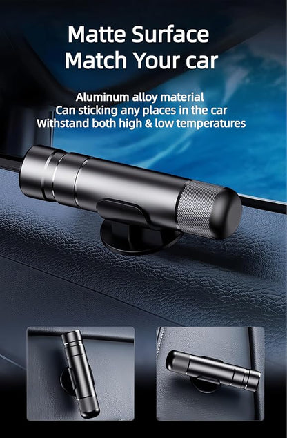 Car Safety Hammer Glass Breaker, Seatbelt Cutter, Under Water Window Breaker, Emergency Escape Tool, Car Accessories, Silver&