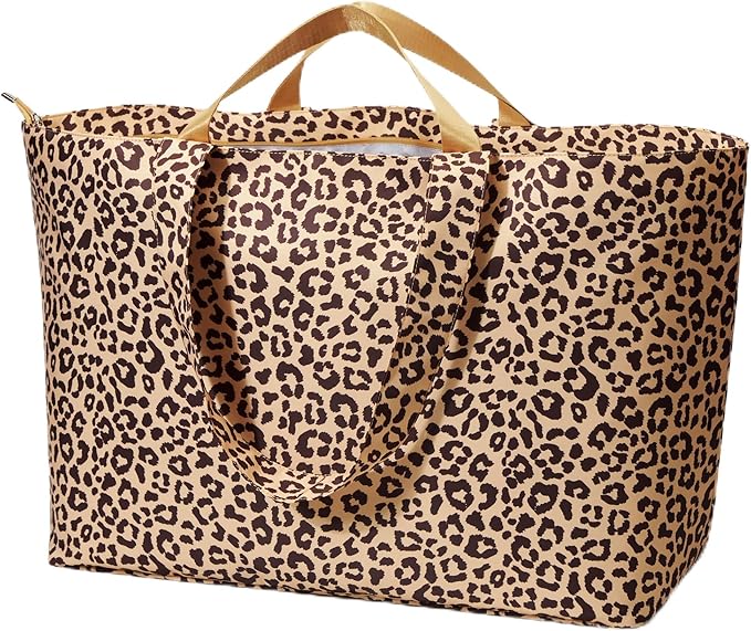 KALIDI 60L Extra Large Duffle Bag, Beach Tote Zipper Utility Oversized Weekender Carrier Travel Shopping Reusable Grocery Bag