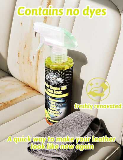 Kingvo Car Interior Cleaner, Interior Cleaner Carpet Dashboard Vinyl Sofa Leather Shiny Car Stuff Detailing Kit Cleaning Supp