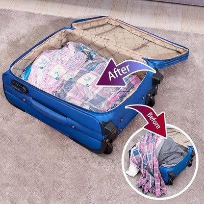 MEIQIHOME Vacuum Storage Bags, Space Saver Sealer Bags,Vacuum seal bags for clothing, Pillows, Comforters, Blankets, Bedding,