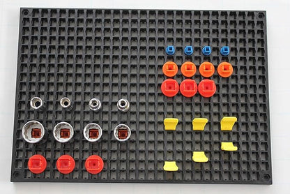 Organizer Genie - Four Black Pegboard Set to organize your Sockets, Wrenches, Pliers, Screwdrivers, Bits and All Other Tools