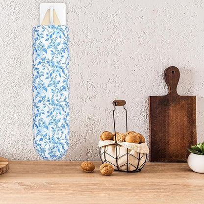 Plastic Bag Holder, Wall Mount Grocery Bag Organizer for Plastic Bags, Reusable Grocery Bags Organizer for Home Kitchen Pantry Decor (S)