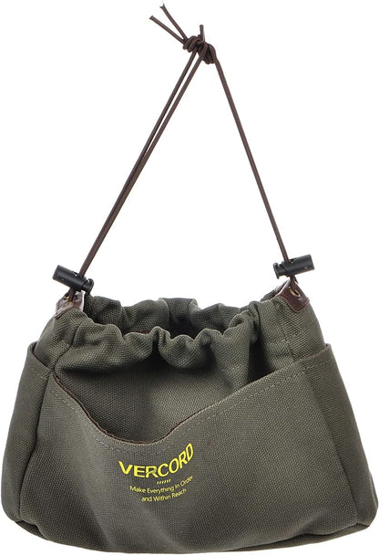 Vercord Canvas Handbag Organizers, Sturdy Purse Insert Organizer Bag in Bag, 10 Pockets Color Army Green Large