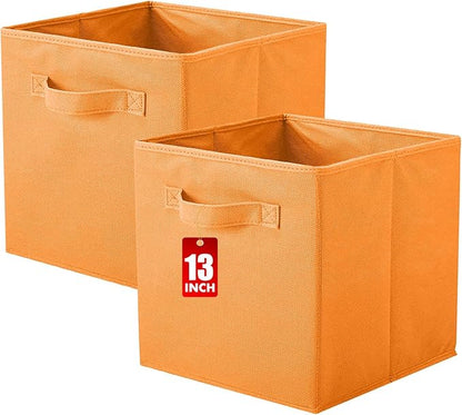 ShellKingdom Storage Bins, Foldable Fabric Storage Cubes And Cloth Organizer Drawer For Closet And Toys, 13 X 13 X 13 INCH, 2
