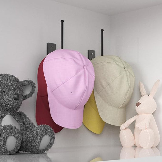 Durmmur 8 Pack Hat Racks for Baseball Caps, Stainless Steel Hat Organizer for Baseball Cap, Hat Holder Storage Organizer, Hat