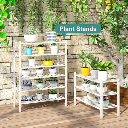 viewcare White Shoe Rack, 3-Tier Bamboo Wood Shoe Rack for Closet, Entryway & Hallway, and Stackable Shoe Shelf Storage Organ