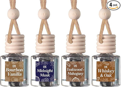 CE Craft Hanging Car Air Freshener – Fragrance Oil Diffuser with Essential Oils – Long-Lasting Aromatherapy Scents for Automo