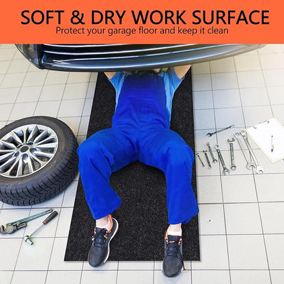 Oil Spill Mat, 48×72 Inch Garage Floor Mat for Under Car, Waterproof, Reusable Washable Premium Oil Absorbent Pads Protects F
