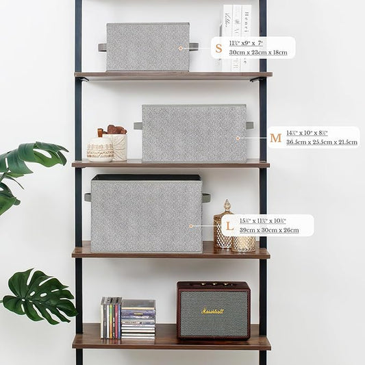 GRANNY SAYS Storage Baskets for Shelves, Closet Storage Bins with Handles, Fabric Organizers and Storage Bins, Storage Boxes 