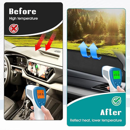 FIILINES Dash Cover for 2022-2024 Volkswagen Taos S SE SEL (NOT for 2025), Dashboard Mat Accessories Dash Cover Sunshade Nons