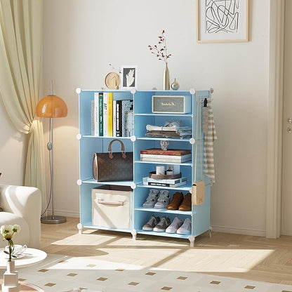 AWTATOS Closet Organizer 6 Cube Storage Shelves Portable Closet Clothes Organizers and Storage Stackable Cubby Shelving for C