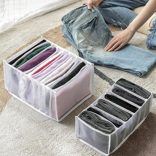 5PCS Wardrobe Clothes Organizer - Foldable Closet Drawer Organizer for Clothes, Portable Closet Organizers and Storage Bins, 