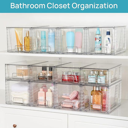 Vtopmart 4 Pack Drawers and 4 Pack Under Sink Organizer