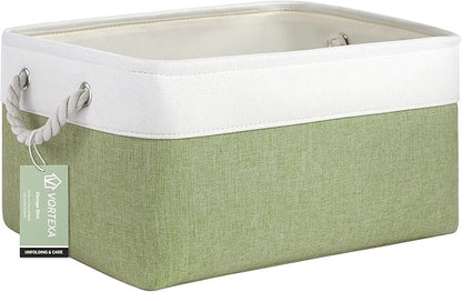 Large Storage Baskets- 15.7x11.8x8.26 inch Storage Bins for Shelves and Closet Organizing, Foldable Fabric Bin for Home Organ