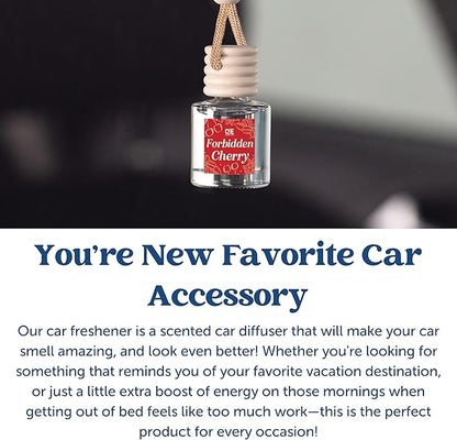 C&E Craft Co Hanging Car Air Freshener Diffuser 2 Pack, Long Lasting Fragrance Oil Car Freshener, Glass Bottle Auto Air Fresh