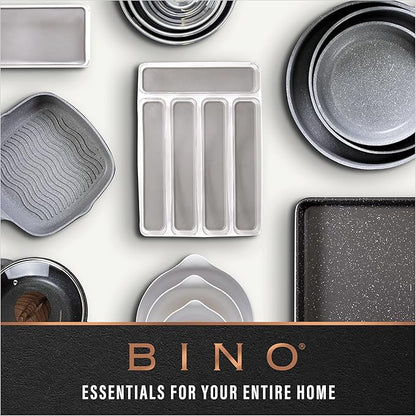 BINO | Plastic Storage Bins, Large - Deep | THE HANDLER COLLECTION | Multipurpose Organizer Bins | Kitchen Pantry Organizers 