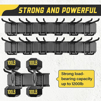 klasit Garage Wall Organizer,21Pack Carries 1200 lbs,Garden Tool Organizer 99in With Large Storage Space,Easy Assembly, Sturd