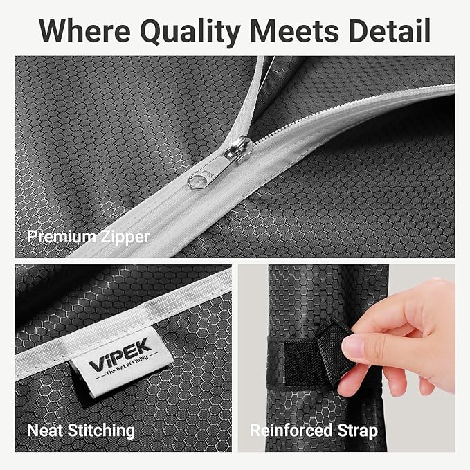 VIPEK V40C Covered Clothes Rack Heavy Duty Clothing Rack with Cover, Custom Freestanding Closet Portable Wardrobe Closet for 