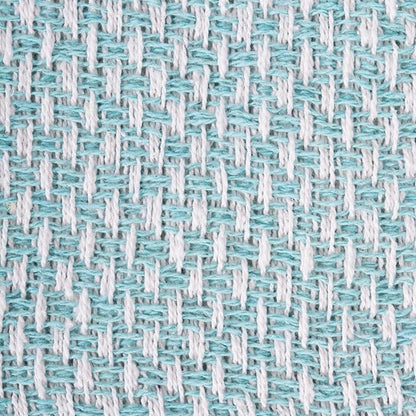 DII 100% Cotton Basket Weave Throw for Indoor/Outdoor Use Camping Bbq's Beaches Everyday Blanket, 50 x 60, Woven Stripe