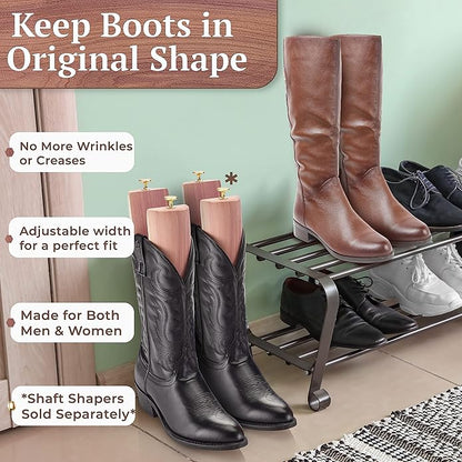 HOUNDSBAY Cowboy Boot Trees, Cedar Western Boot Tree for Men & Women, Shoe Tree for Boots, Boot Stretcher & Shaper