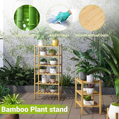 BMOSU 3-Tier Bamboo Small Shoe Rack Premium Stackable Shoe Shelf Storage Organizer for Hallway Closet Living Room Entryway Or