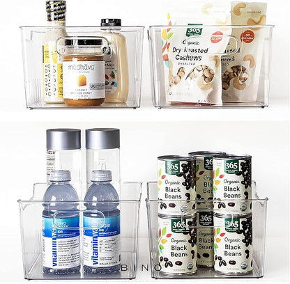 BINO | The Lodge Collection | Plastic Storage Bins - 2 Pack | Multi-Use Organizer With Built-In Handles | BPA-Free | for Pant