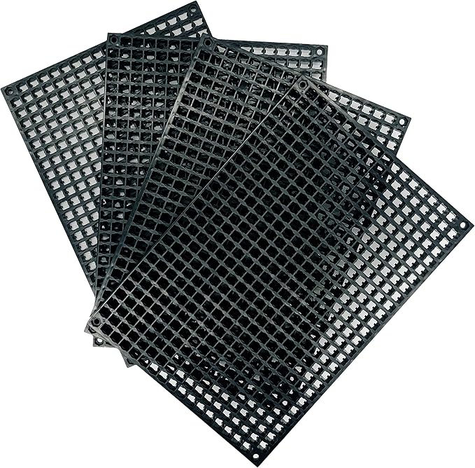 Organizer Genie - Four Black Pegboard Set to organize your Sockets, Wrenches, Pliers, Screwdrivers, Bits and All Other Tools