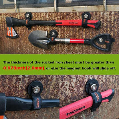 ULIBERMAGNET Strong Magnetic Storage Straps,Heavy Duty Magnetic Garage Storage Tool Organizer,Extension Cord, Cable, Rope,Too