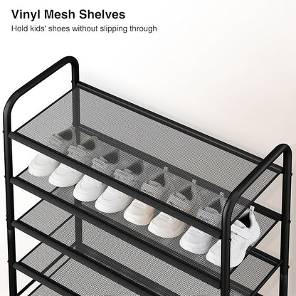 STO STO 10-Tier Shoe Rack with Sturdy Mesh Shelves, Tall Metal Shoe Organizer for Entryway, Closet, Garage, Front Door, Holds