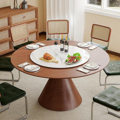 31.5" Lazy Susan Turntable – 360° Sinteredstone Silent Anti-Slip Turntable, Table Top Centerpiece for Kitchen, Pantry, Spice 